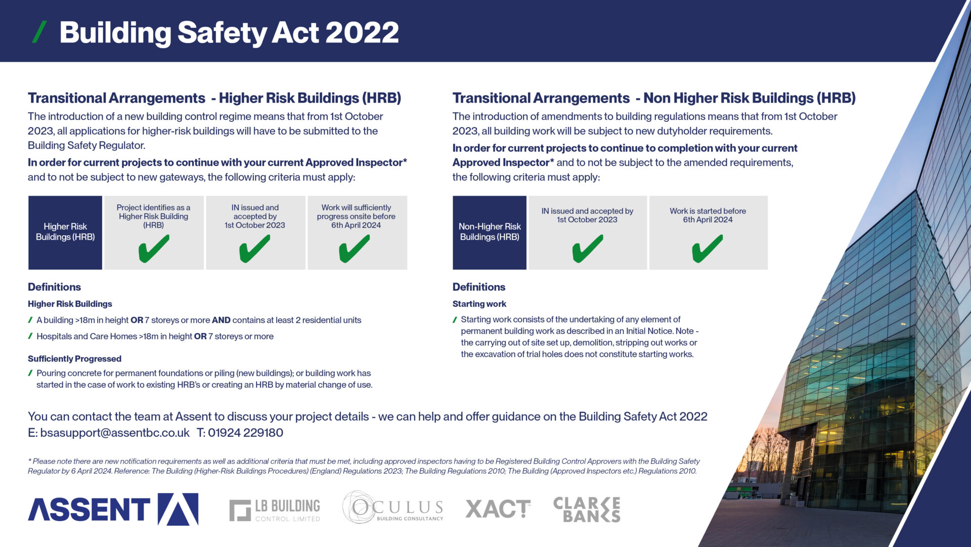 Transitional Arrangements Under The Building Safety Act Assent